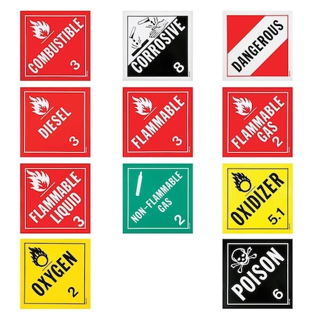 Rockford Silk Screen Process Polyethylene DOT Placards HMP-530.023